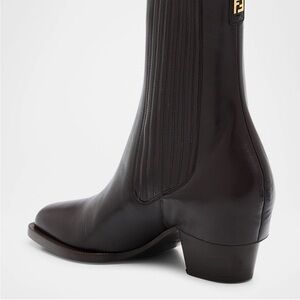 Fendi Neiman Marcus Black Heeled Boots